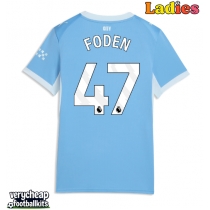 Manchester City Phil Foden #47 Replica Home Shirt Ladies 2026-27 Short Sleeve